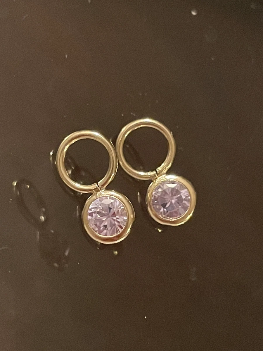 Gold earring charms for hoops deals
