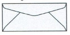 No. 9 White Side Seam Envelopes w Blue Inside Security Tint, 3-7/8" x 8-7/8"