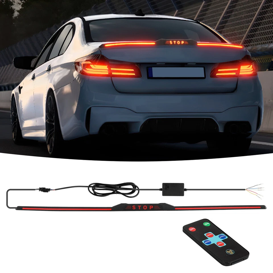 Alerón labial trasero para maletero Nissan Altima 51" tira de luz LED señal de giro de freno Foto 2 de 4