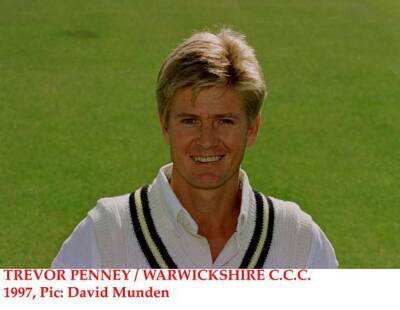 Trevor Penney Warwickshire CCC Old Player Cricket Photo