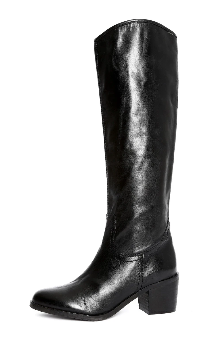 Sam Edelman Loren Womens Black Leather Boot Size 6 3373