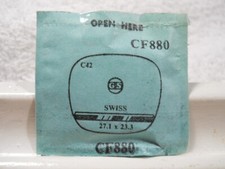 GS CF880 Watch Crystal Fit Swiss - 27.1 x 23.3 mm - Replacement / Repair