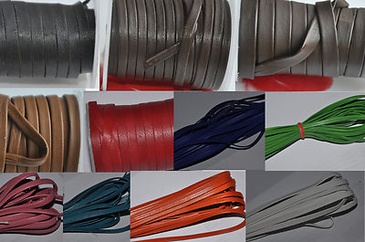 100% echtes flaches Nappalederband - Schnur Spitze Tanga Schmuck - beste Qualität