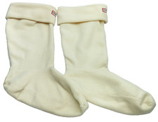 Hunter Cream White Tall Cozy Fleece Welly Boot Sock Insert Womens US Size M L