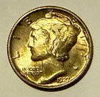1927 Mercury Silver Dime - 90% Silver