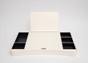 STUD TUBS- White Stud Desk for LEGO building  White /Black