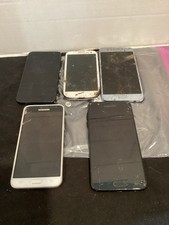 324-lot Of 5 various Samsung Cell Phones All For Parts Damaged Screens Untested