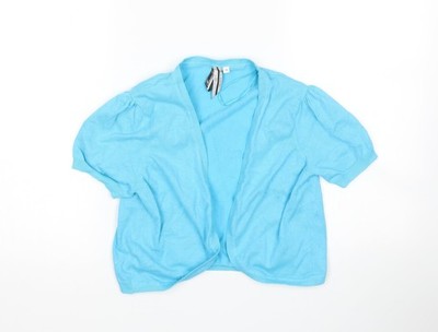New Look Damen Strickjacke blau Größe 14