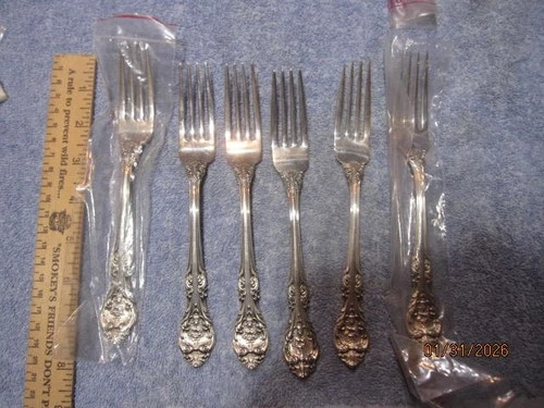 One King Edward by Gorham Sterling Silver 7  1/2” Place Dinner Fork