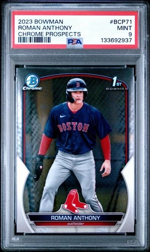 2023 Bowman Chrome Roman Anthony 1st Bowman #BCP71 PSA 9