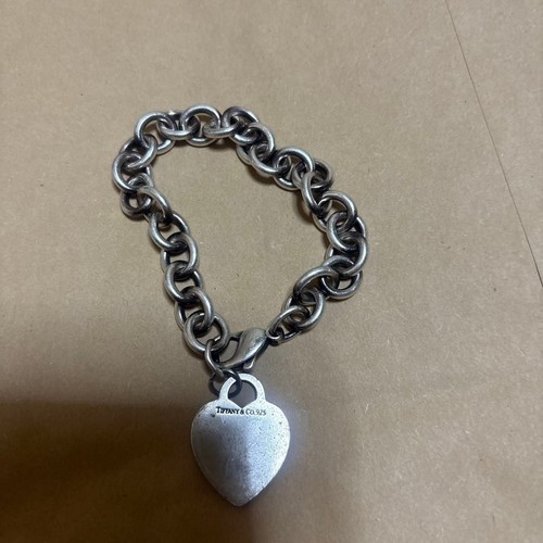 [Used] Tiffany & Co. Return to Tiffany Heart Tag Bracelet Sterling Silver 925
