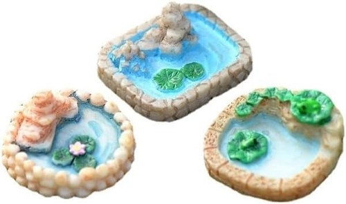 1Pc Lotus Flower Miniature Fairy Garden Accessories,Miniature Pond Lawn Garden