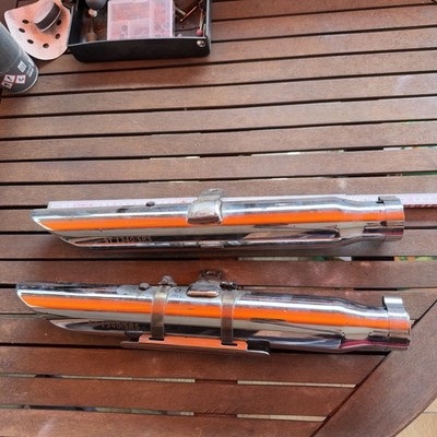 Harley Dyna Usw Endtöpfe Sportauspuff Softail Fat Boy