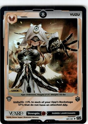 VCard Divine Chaos First Edition  8 Holo Foil  Yuzu
