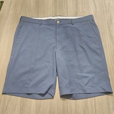 Peter Millar Mens 36 Crown Sport Salem Performance Golf Chino Shorts Blue EB82