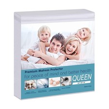 Waterproof Mattress Pad Protector Terry Cotton Hypoallergenic Breathable Matt...