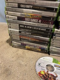 Lot Of 45 microsoft XBOX 360 VIDEO GAMES---COOL TITLES---SPECIAL 1 DAY AUCTION