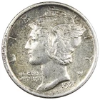 1920-P Mercury Dime AU+ ALMOST UNC Details Cleaned A2749