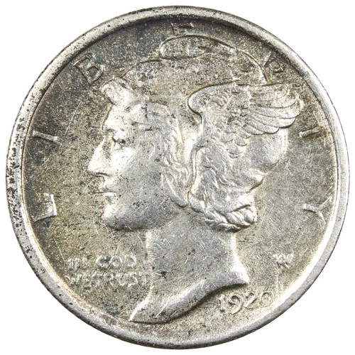 1920-P Mercury Dime AU+ ALMOST UNC Details Cleaned A2749