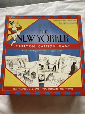 The New Yorker Cartoon Caption Board Game 3-6 Players See Photos Teen - Adult