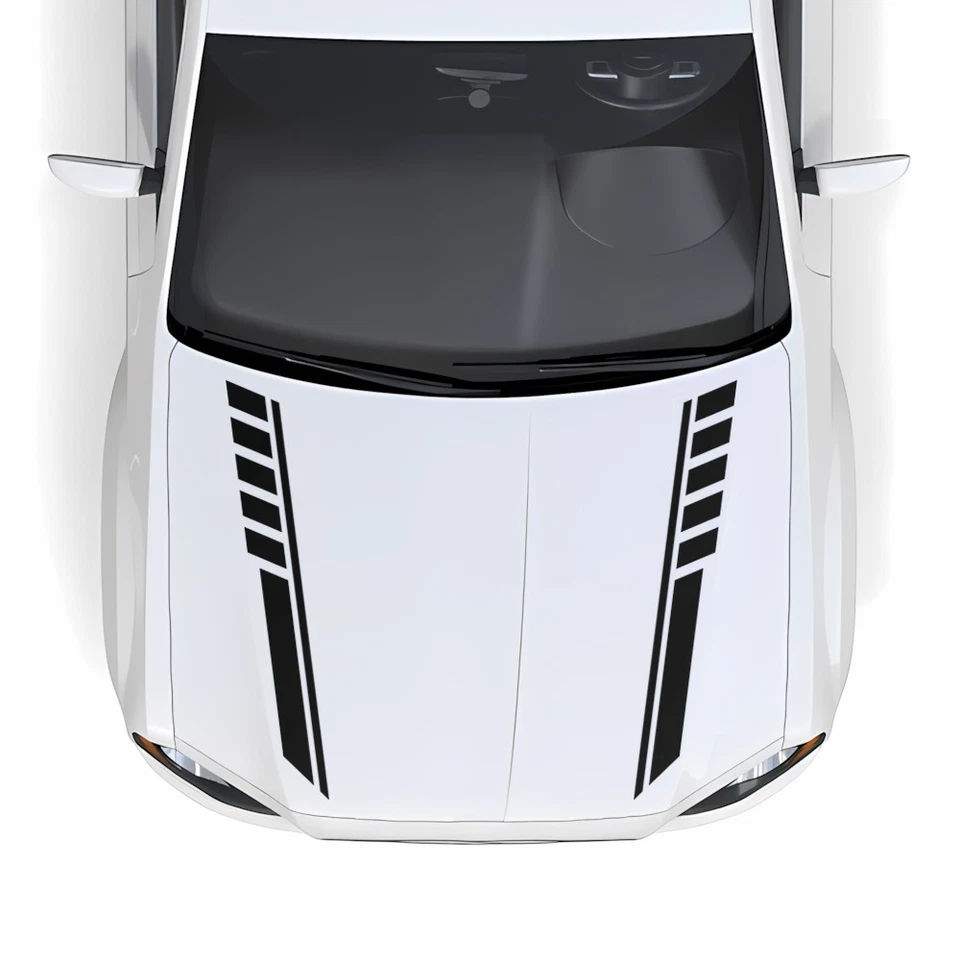 Car Hood Bonnet Racing Stripes Vinyl Decals Stickers for Chrysler 300 2011-2018  Foto 4 de 4