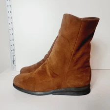Arche Brown Nubuck Suede Short Calf Slouch Boot Size 7US/38EU