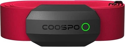 COOSPO Pulsmesser Brustgurt, Bluetooth ANT+ Brust HRM für Laufen, Fitnessstudio