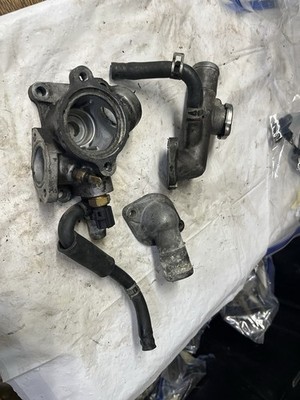 1994-1999 Eagle Talon 4G63T coolant outlet neck assembly sensor thermostat T7