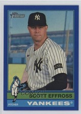 2025 Topps Heritage High Number Dark Blue Bordered Scott Effross #636 1i5e