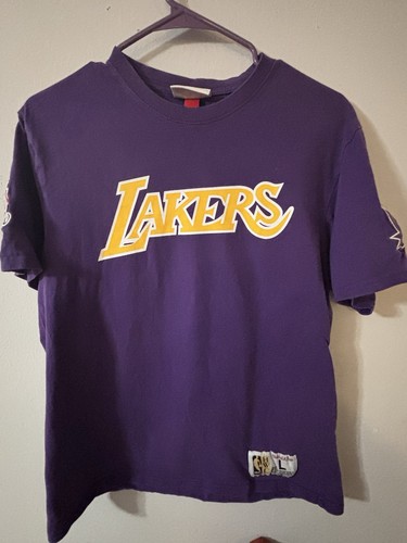 Lakers Mitchell & Ness City Shirt Sz Large Purple/Gold 17x Champ 1987 Finals