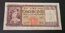 CINQUECENTO 500 LIRE ORNATA DI SPIGHE SERIE SPECIALE SOSTITUTIVA W ITALIA