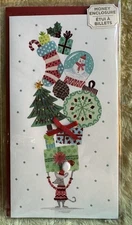 Papyrus Christmas Card 2020 Money Enclosure Mouse Balancing Gifts Tree Stocking
