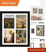 Functional 12x16 Photo Frame with Plexiglass   Securely Displays Four Photos