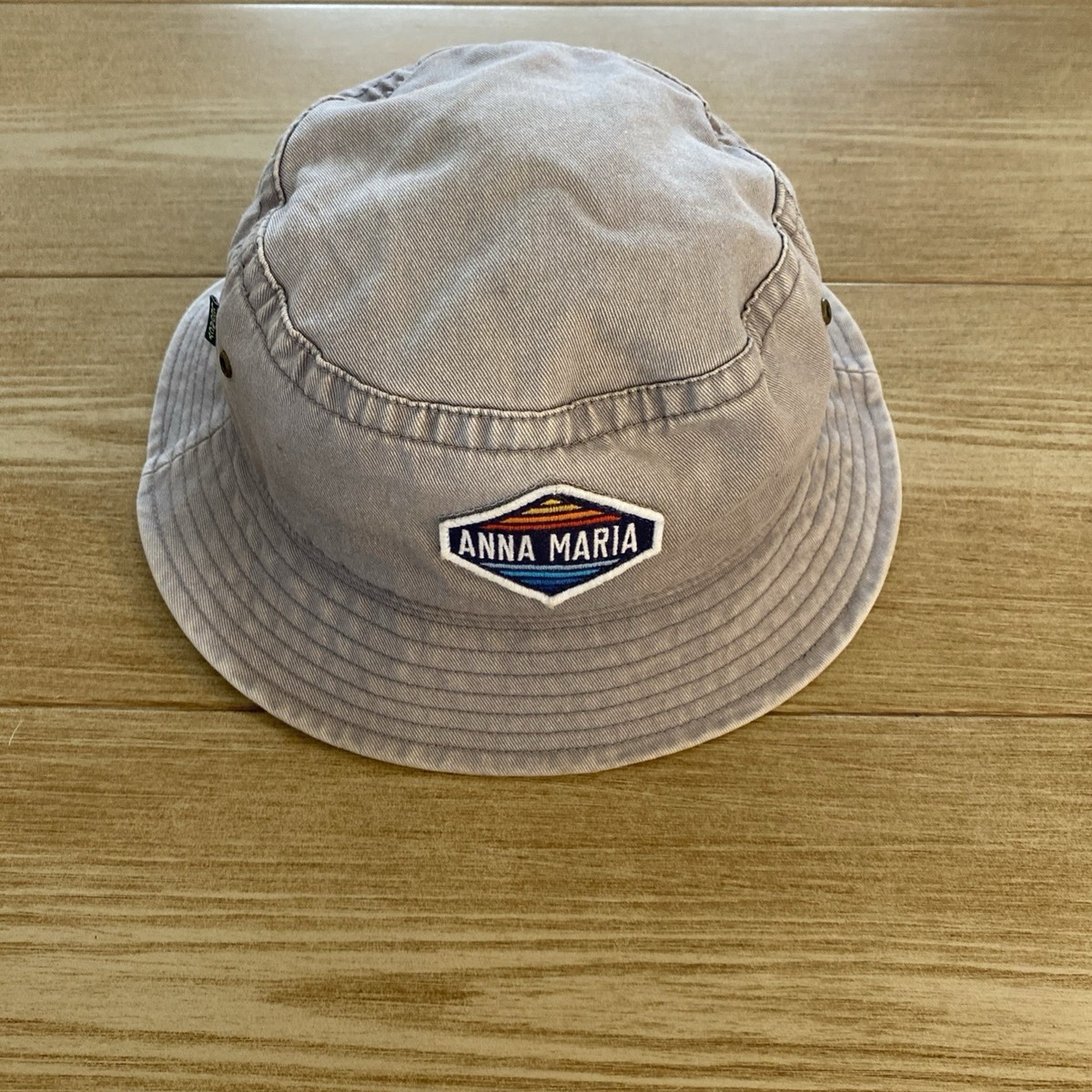Ana Maria Island Hat Florida Fishing Bucket Cap Distressed Denim