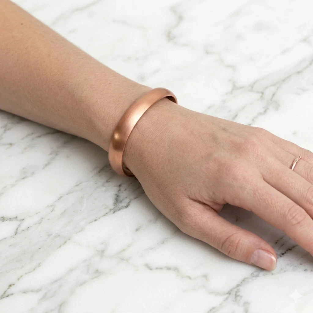 Solid Pure Copper Heavy Bracelet Arthritis Pain Therapy Energy Cuff Bangle New