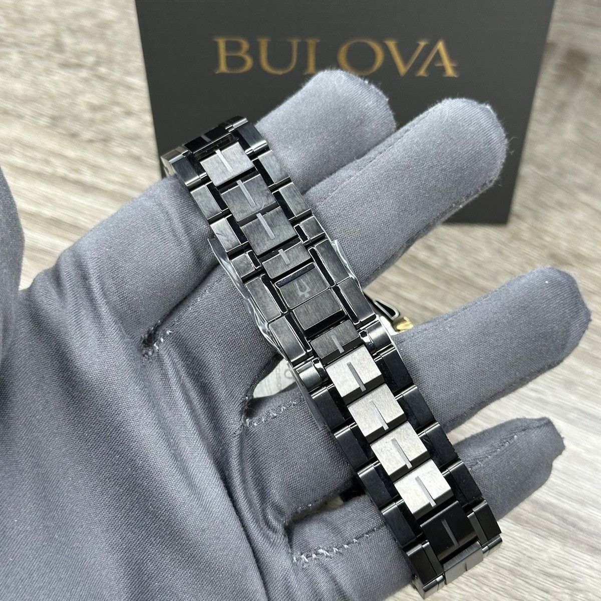 NEW✓262KHz✓ Bulova Icon Precisionist Black Steel Men's Watch