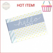 Malden International Designs Hello Baby Photo Album, 40-4x6, White