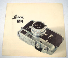 Leica M4 M4-1175Q19 Camera Owners Instruction Manual Brochure Booklet C223B