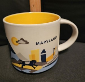 Starbucks Maryland You Are Here Series Collection 14oz Coffee Tea Mug Cup-shelf