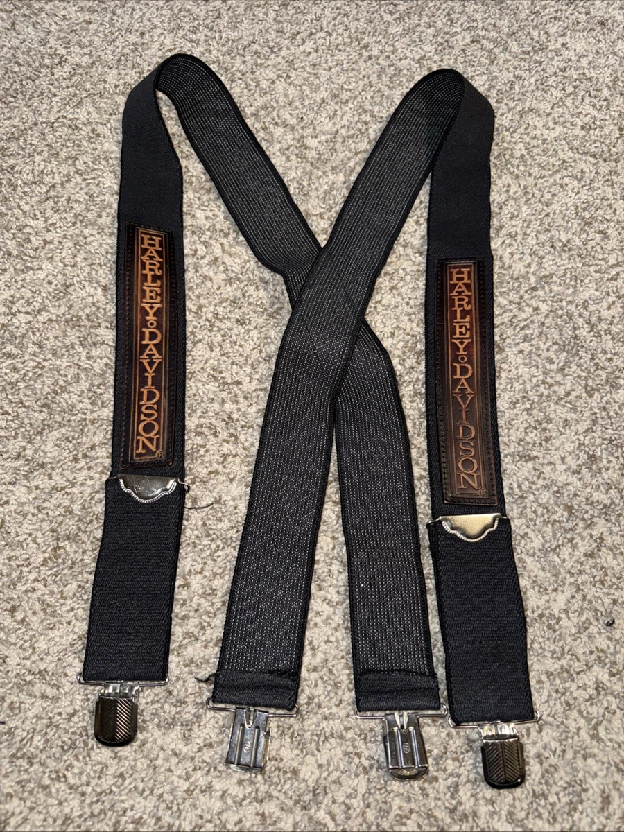 Harley-Davidson Black Elastic Suspenders for Men for sale | eBay