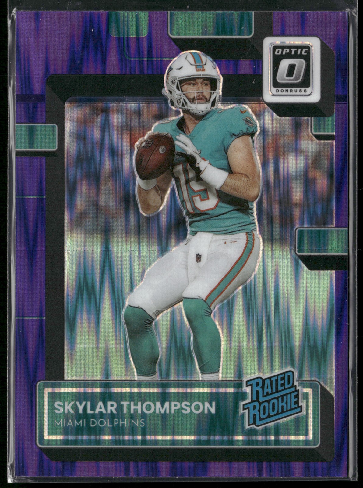 2022 Donruss Optic #276 Skylar Thompson Purple Shock