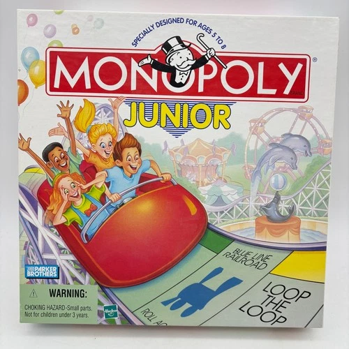 VINTAGE Monopoly Junior COMPLETE Parker Brothers 1999 90's Kids Children's