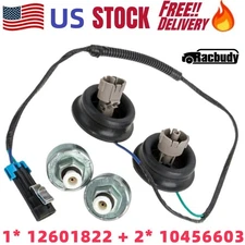 New Knock Sensors w/ Wiring Harness #10456603 12601822 For Chevy Silverado C5 C6