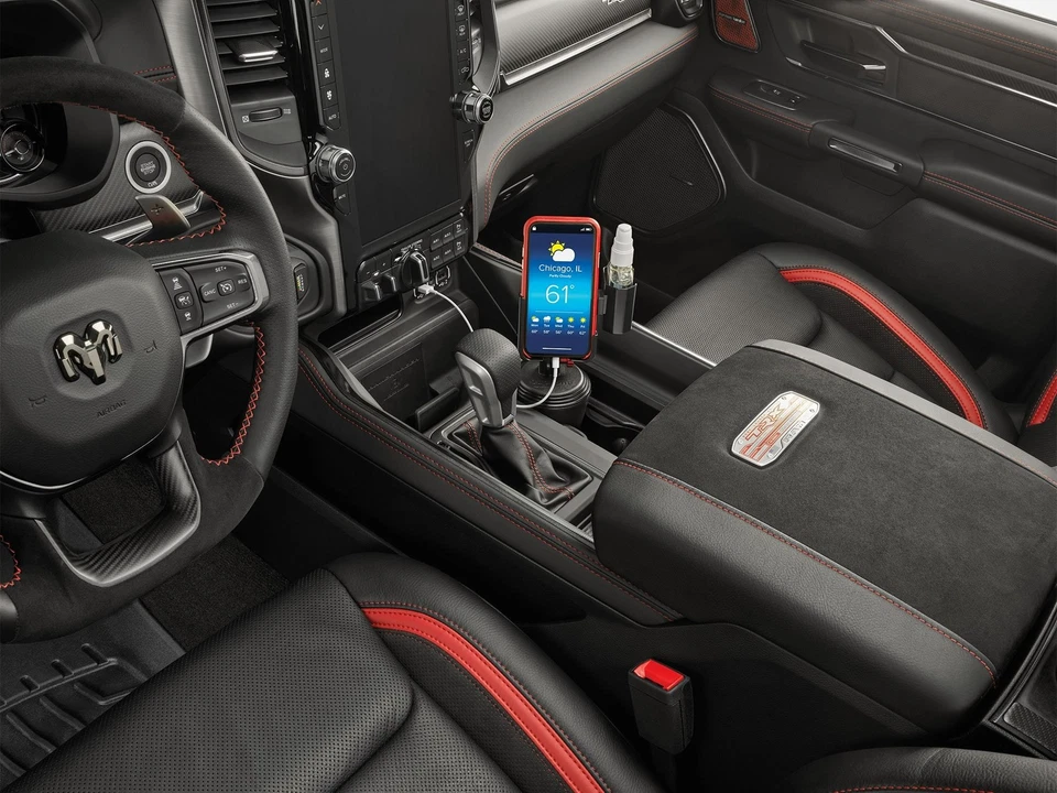 WeatherTech CupFone 带加长版 - 可调杯架 手机支架 黑色 — 第 4/4 张图片