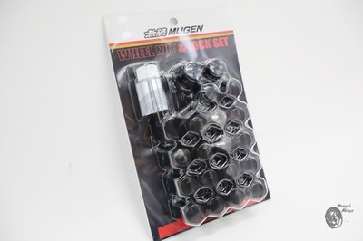 Honda Civic Type R FD2 MUGEN OEM Wheel Nut & Lock Set Black