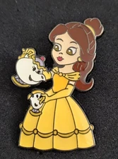Disney Loungefly Belle Princess & Pals Mystery Mrs Potts Chip Beauty & Beast Pin