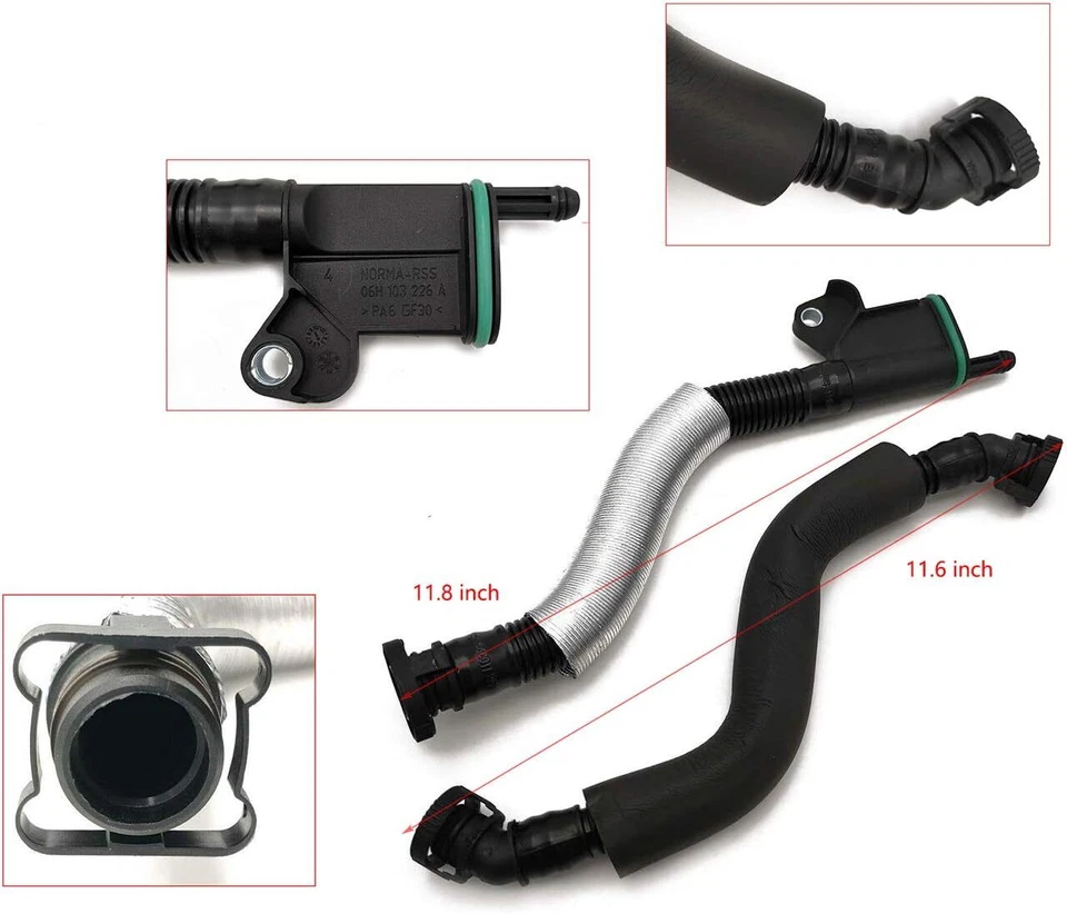 Kit Crankcase Vent Valves Front for VW Coupe Sedan Volkswagen Jetta Passat Q5 A4 - Image 4 of 4