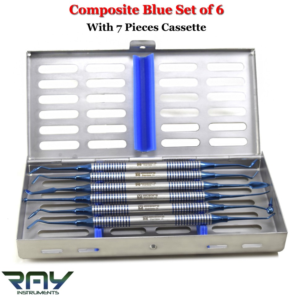 Set Strumenti Dentali Per Compositi - Escavatori, Sfera, Tappo, Spatola - MEDSPO