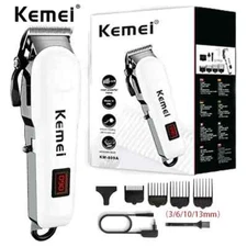 Kemei Professional Hair Clippers Trimmer Kit Cutting Shaver Barber Salon 809A