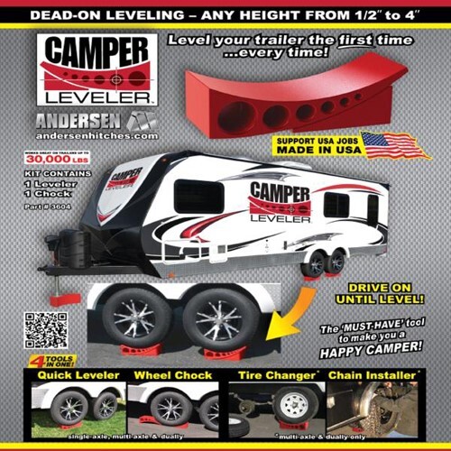 Casa rodante Andersen 2 paquetes de nivelación rápida de neumáticos cámper nivelador autocaravana remolque rampa 30 k - Imagen 6 de 7